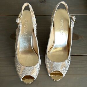 Jimmy Choo cork wedges